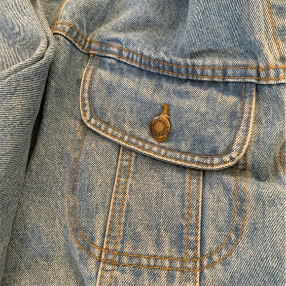 Vintage Wrangler Rugged Wear Denim Trucker Jean Jacket Mens Large 70's. - Picture 5 of 12